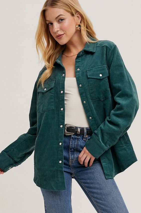 Hunter green corduroy jacket new arrivals